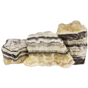 Zebra Calcite Mineral Specimen - Large