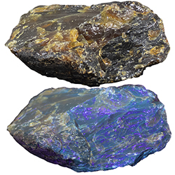 Blue Amber Mineral Specimen
