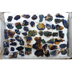 Azurite Malachite Druzy Flat approx 9lbs - Small pcs