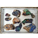 Azurite Malachite Druzy Flat approx 9lbs - Med pcs