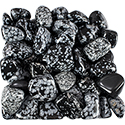 Snowflake Obsidian Tumbled Stone - Extra Large