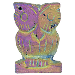 Aura Druzy Owl