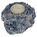Blue Calcite Candle Holder