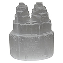 Selenite Double Tower - 4"