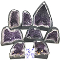 Amethyst Crate #290<br> 8pcs, Dark Purple $11.75/lb <br /> <Font color=