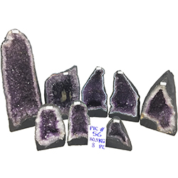 Amethyst Crate #310. 8pcs. Dark Purple $11.75/lb <br /><Font color="#ff0000;"> ON SALE!</Font>