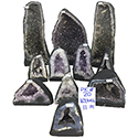 Amethyst Crate #373, 11pcs, Light Purple $6.00/lb <br /><Font color=