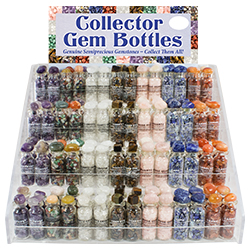 Gemstone Collector Bottles Acrylic Display Package