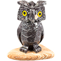 Large Carved Stone Owl