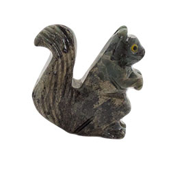 Carved Stone Squirrel