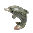 Carved Stone Dolphin