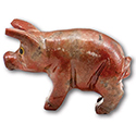 Carved Stone Pig