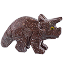 Carved Stone Triceratops