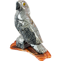 Large Carved Stone Parrot