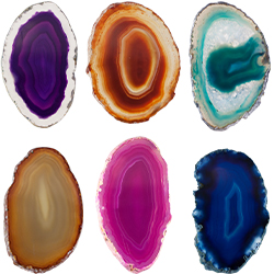 #5 B Quality Thin Agate Slice - Assorted