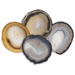 Agate Coasters - Natural