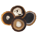 Agate Coasters - Black