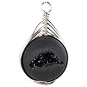 Druzy Eye Sphere - Silver