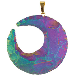 Aura Moon Necklace - Gold