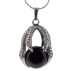 Dragon Claw w/ Sphere - Silver Chain