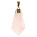 Rose Quartz Polished Point Necklace