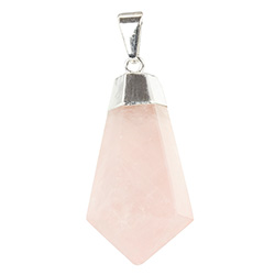 Rose Quartz Polished Point Necklace