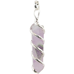 Wrapped Point Necklace - Silver