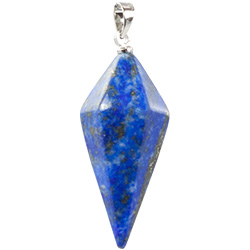 Gemstone Pendulum Necklace - Silver