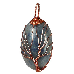 Wire Tree on Oval Stone