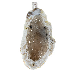 Natural Half Geode Necklace