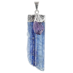 Kyanite with Amethyst Point