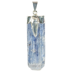 Kyanite with Quartz Point - Silver