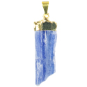 Natural Kyanite Necklace - Gold