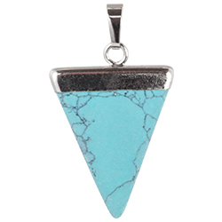 Gemstone Triangle Necklace