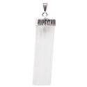 Selenite Pendant - Silver