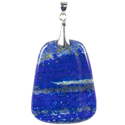 Lapis Freeform Necklace - Silver