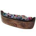 Wood Canoe Display