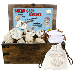 Break Open Geode Countertop Display