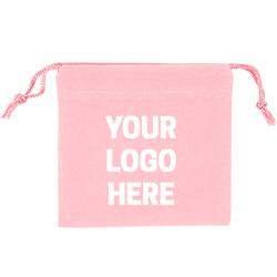 Pink Felt Bag - 3x3 - Custom