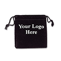 Black Felt Bag - 3x3 - Custom