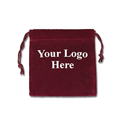 Red Felt Bag - 3x3 - Custom