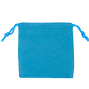 Turquoise Felt Bag - 3x3