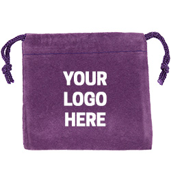 Purple Felt Bag - 3x3 - Custom