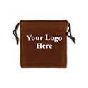 Brown Felt Bag - 3x3 - Custom