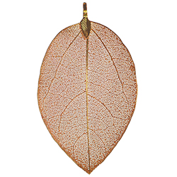 Leaf Assorted Colors Necklace - Gold