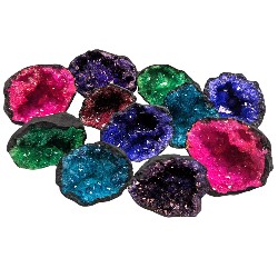 Enhanced Crystal Geode Halves