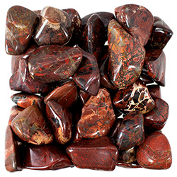 Brecciated Red Jasper Tumbled Stone