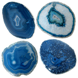 #6 Agate Thin Slice - Blue