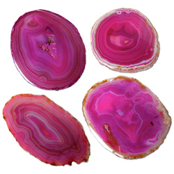 #1 Thin Agate Slice - Pink