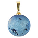 Aura Druzy Sphere Necklace - Gold